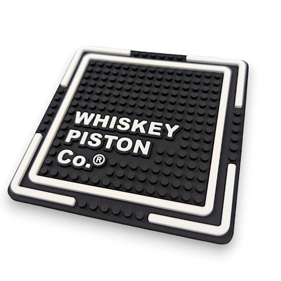 Whiskey Piston Logo Coaster - Black